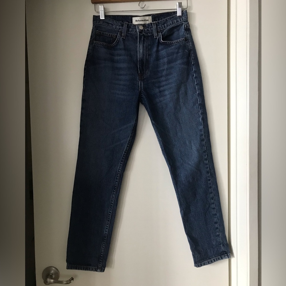 Reformation Julia crop high cigarette Jean SZ 25 - Picture 2 of 9